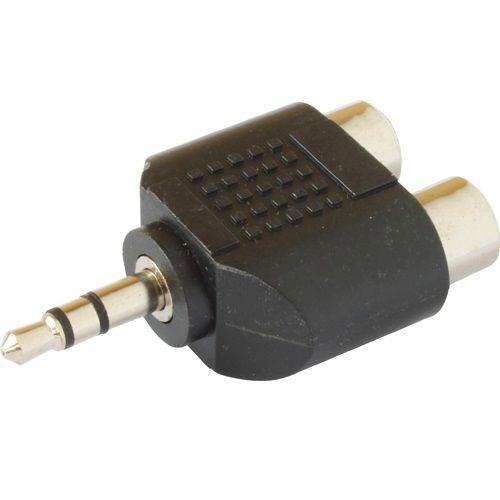 3.5MM STEREO PLUG - TWIN PHONO SOCKET