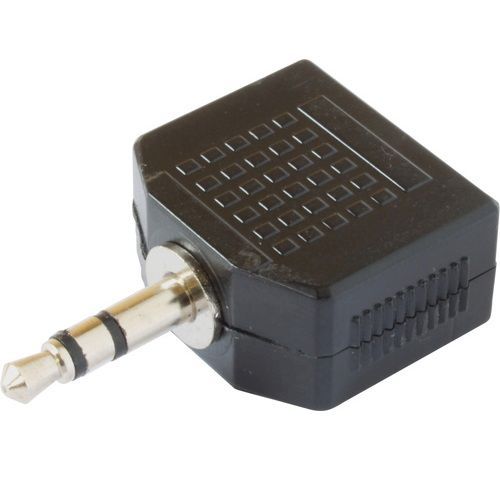 3.5MM JACK PLUG- 2 3.5MM JACK SOCKETS