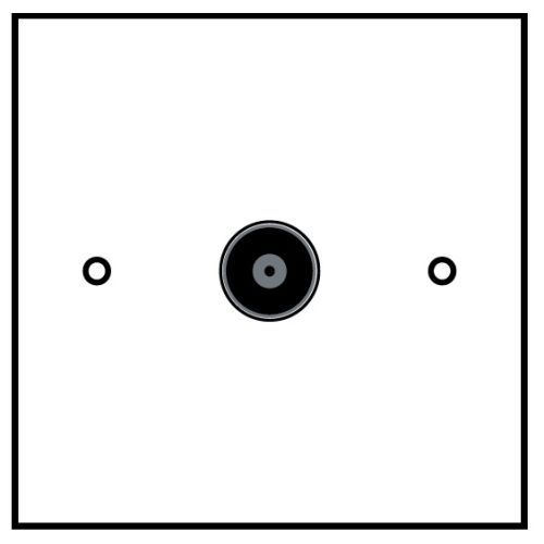 SINGLE FLUSH COAX PLATE