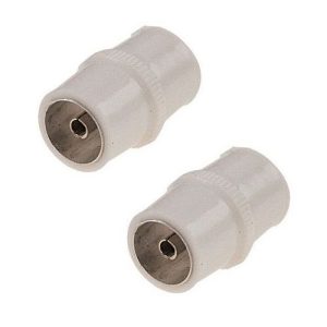 MALE CO-AX COUPLER 2PK