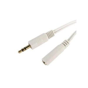 3.5MM PLUG-3.5MM SOCKET 50CM WHITE