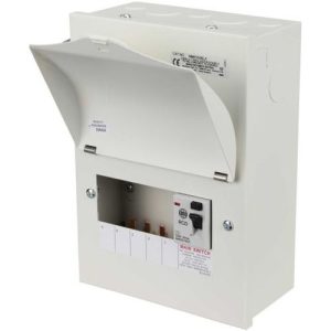 WYLEX 5 WAY 100A 30MA RCD BOARD METAL