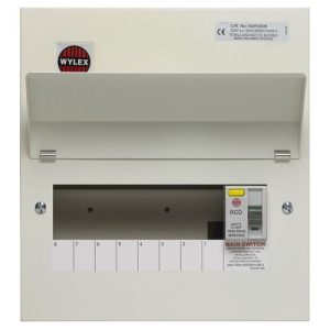 WYLEX 8 WAY 100A 30MA TYPE.A RCD BOARD METAL