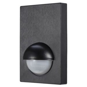 FORUM ALIA 180 DEGREE WALL PIR WITH OVERRIDE BLACK