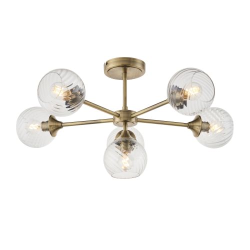 ENDON ALLEGRA 6LT SEMI FLUSH