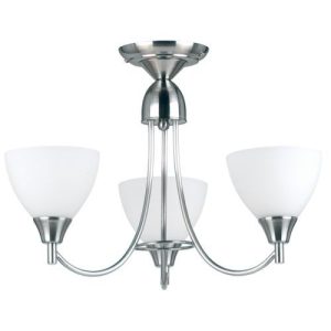 ENDON ALTON 3LT PENDANT S/CHROME 60W