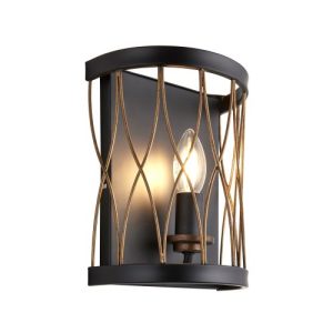 ENDON HENSTON 1LT WALL BLK/BRONZE