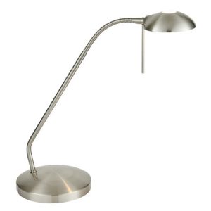 ENDON G9 SATIN CHROME READING TABLE LAMP