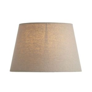 ENDON 8INC GREY FAUX LINEN SHADE
