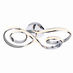 ENDON ARIA POLISHED CHROME SEMI FLUSH FITTING