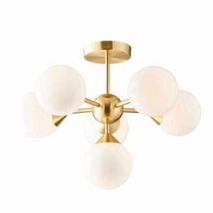 ENDON OSCAR 6LT SEMI FLUSH