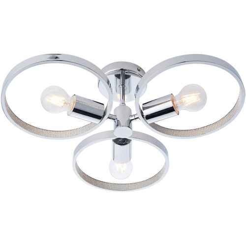 ENDON MEROLA 3LT SEMI FLUSH