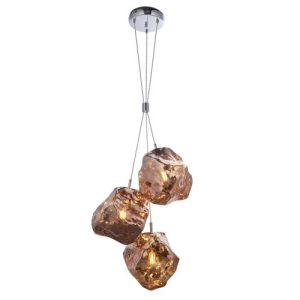 ENDON ROCK 3LT PENDANT