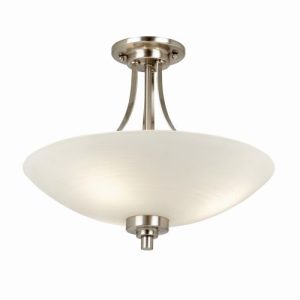 ENDON CEILING SATIN CHROME FTG +SHADE