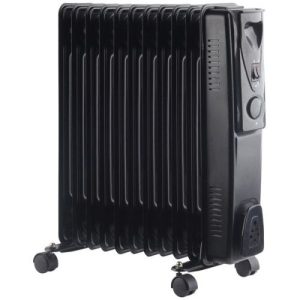 BENROSS BLACK 2.5KW OIL FILLED RADIATOR