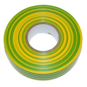 LYVIA 8MTS X 19MM PVC TAPE GREEN/YELLOW