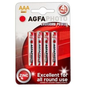 AGFA AAA R03 ZINC 4/CARD 12/BOX BATTERY