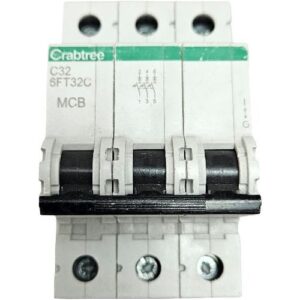 CRABTREE LOADSTAR 32A TRIPLE POLE C TYPE 6KA 6FT32C