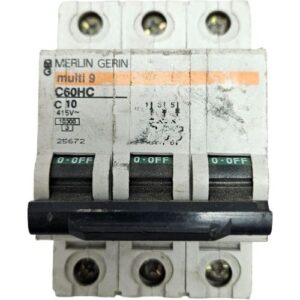 MERLIN GERIN 10A C TYPE 10KA TRIPLE POLE MCB 25672