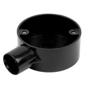 25MM 1WAY TERMINAL BOX BLACK