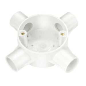 20MM 4WAY INTERSECTION BOX WHITE