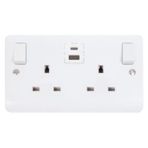 CLICK MODE SOCKET USB TYPE C 2G 13A TYPE A & C USB SOCKET 4.2A CMA
