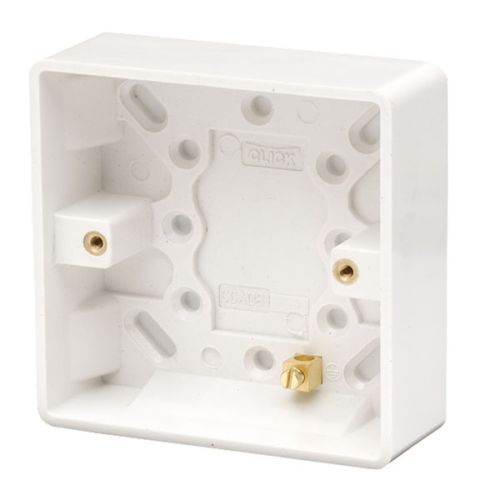 CLICK MODE PATTRESS BOXES 1-GANG 25MM PATTRESS BOX