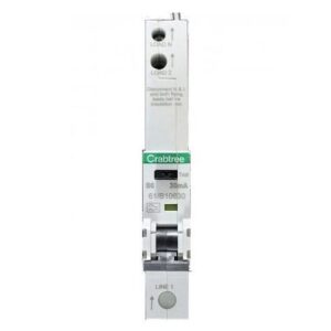 CRABTREE BI-DIRECTIONAL 10A 30MA B-TYPE COMPACT RCBO