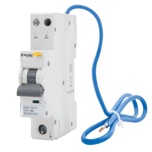 ELUCIAN RCBO B CURVE 1 POLE 6KA 32A 30MA A CLASS
