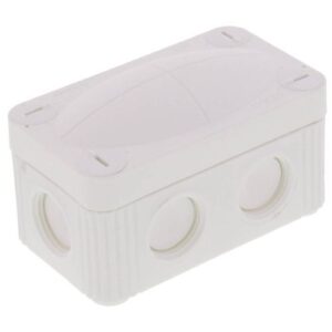 85MMX49MMX50MM IP66 WHITE J/BOX (EMPTY) 100ML