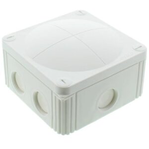 110 X 110 X 66 IP66 WHITE J/BOX (WITH 5-POLE 6mm TERMINAL BLOCK) 600ml