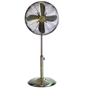 STATUS 16" 3-SPEED ANTIQUE BRASS PEDESTAL FAN