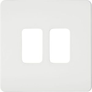 FORUM KINETIC 2G WHITE GRID SWITCH FRONTPLATE ONLY
