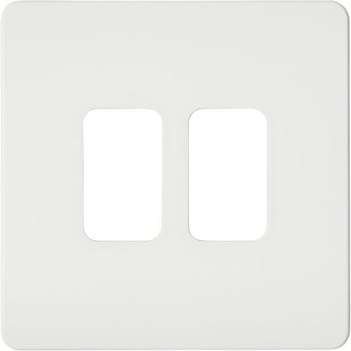 FORUM KINETIC 2G WHITE GRID SWITCH FRONTPLATE ONLY