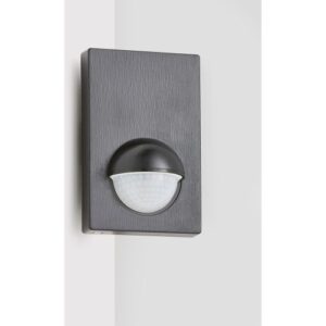 FORUM ALIA 180 DEGREE WALL PIR WITH OVERRIDE BLACK