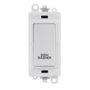 CLICK GRIDPRO POLAR WHITE 20A DP SWITCH MODULE DISHWASHER (POLAR WHITE INS)