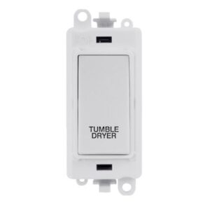 CLICK GRIDPRO POLAR WHITE 20A DP SWITCH MODULE "TUMBLE DRYER" (POLAR WHITE INS)