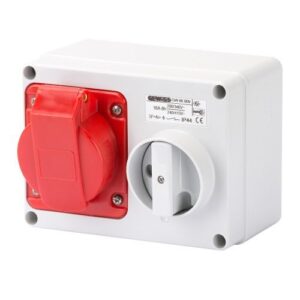 GEWISS 16A 415V 5-P HORIZONTAL ISOLATED SOCKET