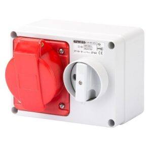 GEWISS 32A 415V 5-P HORIZONTAL ISOLATED SOCKET