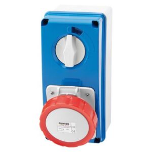 GEWISS 32A 415V 4-P VERTICAL ISOLATED SOCKET