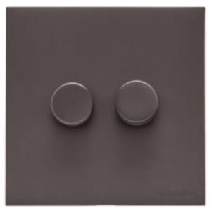 HERITAGE WINCHESTER RANGE 2 GANG TED DIMMER (COMPATIBLE WITH LED LAMPS) MATT BRONZE