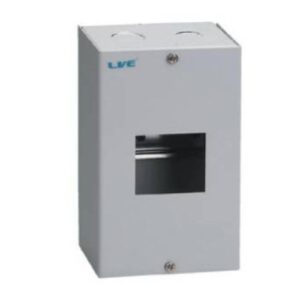 2-MODULE METAL DIN RAIL ENCLOSURE (NO LID)