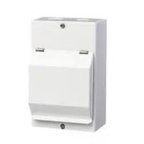 2-MODULE METAL DIN RAIL ENCLOSURE WITH LID