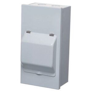 4-MODULE METAL DIN RAIL ENCLOSURE (NO LID)