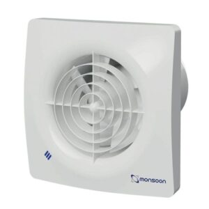 MONSOON IPX5 ZONE.1 4IN QUIET FAN + HUMIDISTAT/TIMER