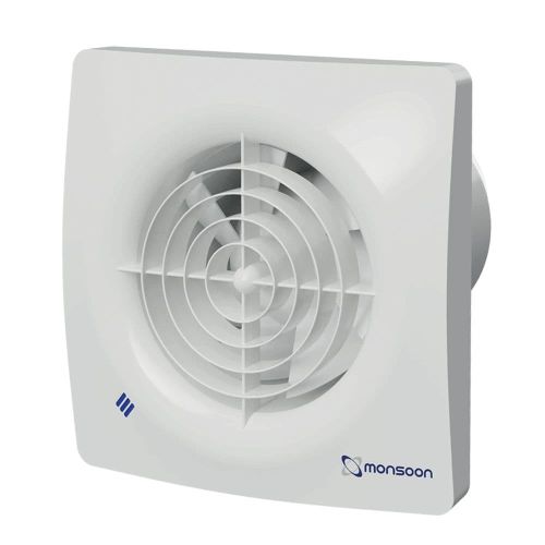 MONSOON IPX5 ZONE.1 4IN QUIET FAN + HUMIDISTAT/TIMER