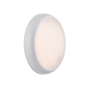 SAXBY 9/14/18W IP65 CCT WHITE/OPAL HERO ROUND BULKHEAD (5YR WARRANTY)