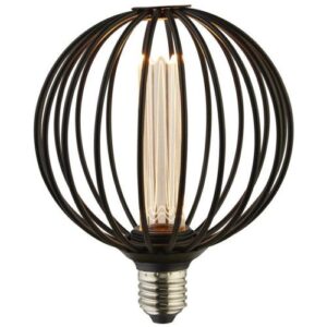 SEARCHLIGHT GLOBE LAMP - BLACK METAL E27