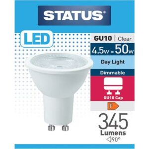 STATUS LED GU10 4W=345L=50W 100° DIM D/LIGHT 6500K
