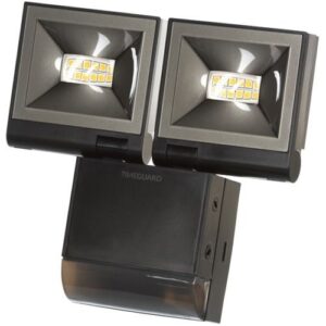 TIMEGUARD (NOT WIRED) 2X8.5W LED BLACK PIR FLOODLIGHT